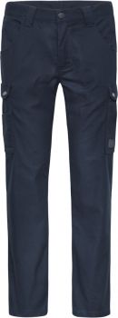 James & Nicholson | Pracovní cargo kalhoty - Solid navy (25)