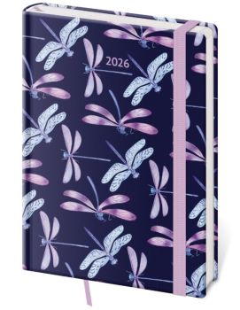 Týždenný diár A5 Vario Dragonfly s gumičkou