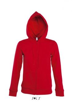 SOL'S SEVEN WOMEN - JACKET WITH LINED HOOD Red M