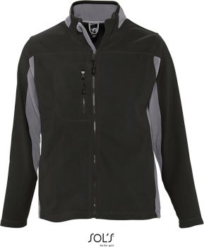 SOL'S | Kontrastní fleecová bunda black/medium grey L