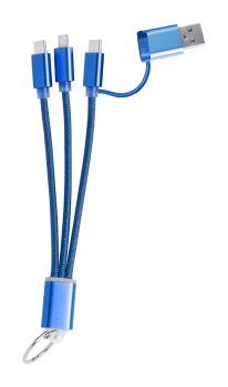 Frecles USB nabíjací kábel na kľúčenke blue