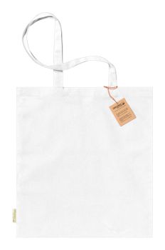 Klimbou bavlnená nákupná taška white
