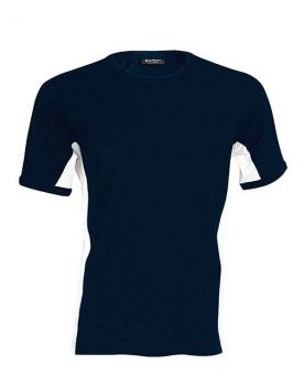 TIGER - SHORT-SLEEVED TWO-TONE T-SHIRT Navy/White L