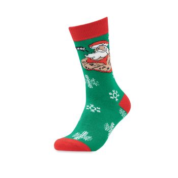 JOYFUL M Pár vánočních ponožek M green