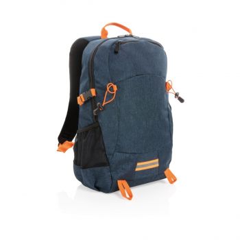 Outdoorový RFID batoh na notebook modrá, oranžová