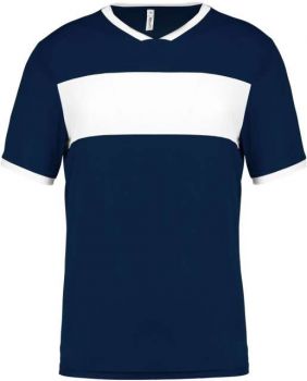 ADULTS' SHORT-SLEEVED JERSEY Sporty Navy/White 3XL