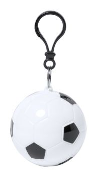 Gol poncho keyring white , black