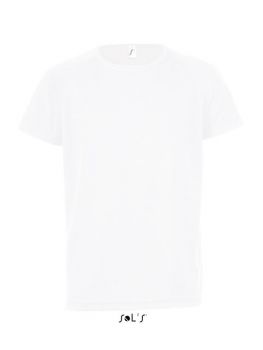 SOL'S SPORTY KIDS - RAGLAN-SLEEVED T-SHIRT White 12A