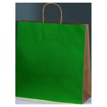 Veľká recyklovaná papierová taška Green