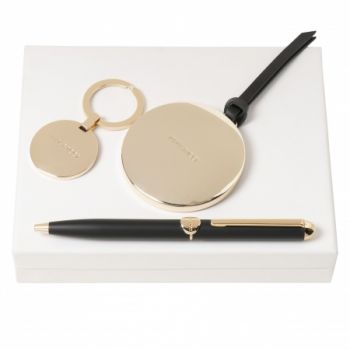 Set Médaillon (ballpoint pen, key ring & mirror)
