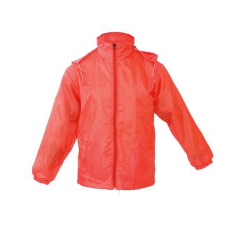 Grid raincoat red  M-L