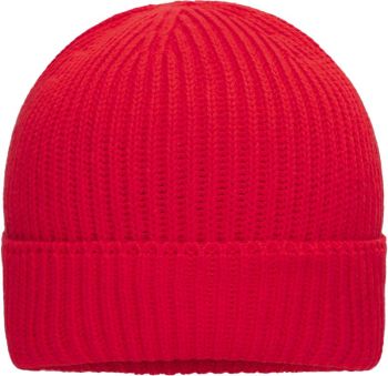 Daiber | Pletená čepice z bio bavlny red onesize