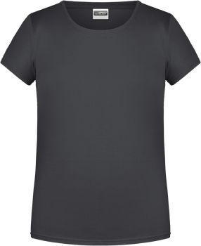 James & Nicholson | Dívčí tričko z bio bavlny graphite XL