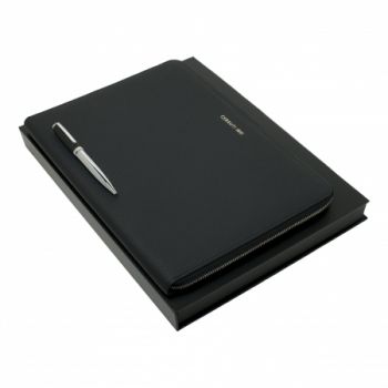 Set Hamilton Black (ballpoint pen & conference folder A4)