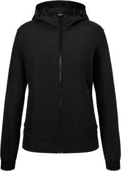 James & Nicholson | Dámská 2-vrstvá softshellová bunda s kapucí black/black S