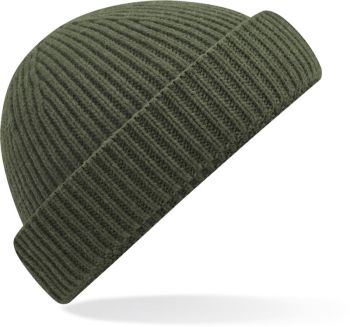 Beechfield | Pletená čepice "Harbour" olive green onesize