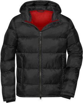 James & Nicholson | Pánská prošívaná bunda black/red L