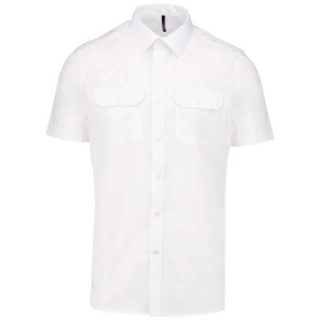 MEN'S SHORT-SLEEVED PILOT SHIRT White L