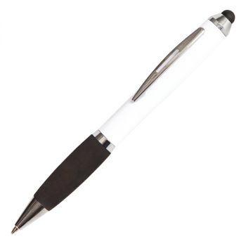 SAN RAFAEL kuličkové pero se stylusem,  černá/bílá