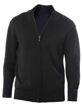 FULL ZIP CARDIGAN Black L