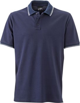 James & Nicholson | Pánské piqué polo navy/white L