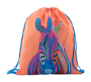 CreaDraw Kids RPET taška na šnúrku pre deti na zákazku blue , white