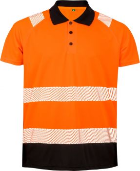 Result Recycled | Bezpečnostní polo fluorescent orange/black L/XL