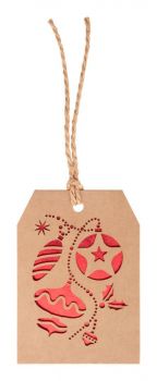 Goslak Christmas gift card natural , red