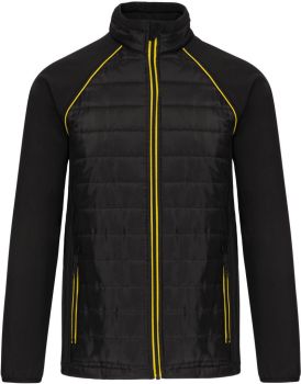 Kariban | Pracovní hybridní bunda  "Day-to-Day" black/yellow XS