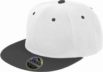 Result Headwear | 6 panelová kšiltovka s plochým kšiltem white/black onesize