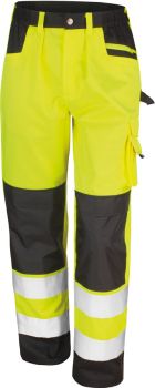 Result | Bezpečnostní cargo kalhoty fluorescent yellow 3XL