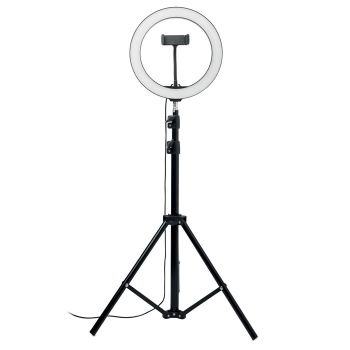 HELO LED kruhové světlo 26cm black