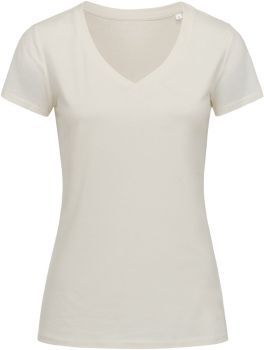 Stedman | Dámské tričko z bio bavlny "Janet" s V výstřihem winter white S