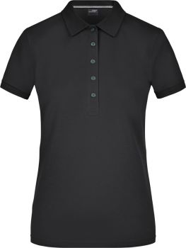 James & Nicholson | Dámské pima piqué polo black L