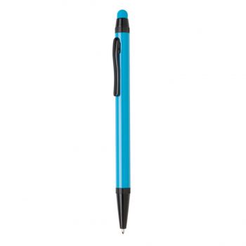 Hliníkové tenké dotykové pero modrá