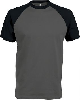 Kariban | Baseballové tričko slate grey/black XL