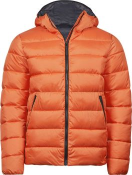 Tee Jays | Lehká prošívaná bunda s kapucí dusty orange L