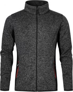 Promodoro | Pánská pracovní pletená fleecová bunda heather graphite XL