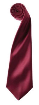 'COLOURS COLLECTION' SATIN TIE Burgundy U