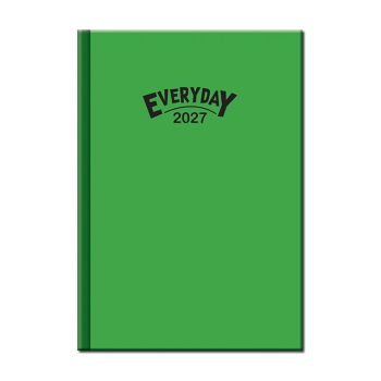 Denný diár A5 Everyday COLORS zelený 2027
