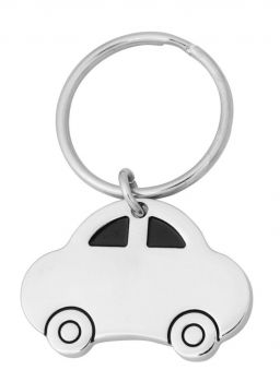 Engine keyring silver