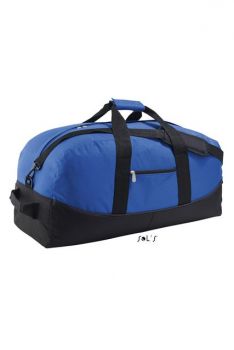 SOL'S STADIUM 65 - TWO COLOUR 600D POLYESTER TRAVEL/SPORTS BAG Royal Blue U