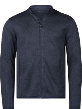 Tee Jays | Pánská melanžová pletená fleecová bunda navy melange L