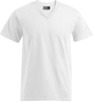 Promodoro | Pánské tričko "Premium" s výstřihem do V white L