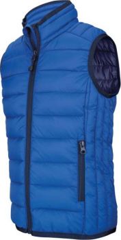 KIDS' LIGHTWEIGHT SLEEVELESS PADDED JACKET Light Royal Blue 12/14