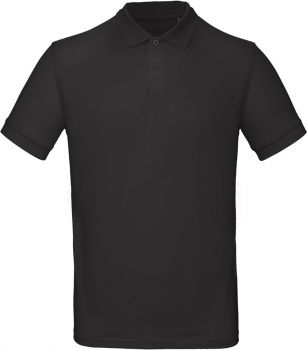 B&C | Pánské piqué polo z bio bavlny black M