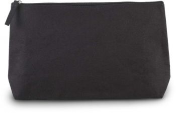 COTTON CANVAS TOILETRY BAG Black U