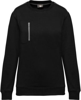 Kariban | Pracovní mikina "Day-to-Day" black/silver S