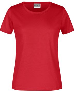 James & Nicholson | Dámské tričko z těžké bavlny red L