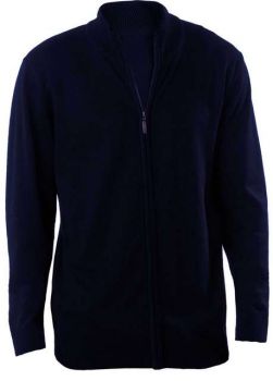 MEN'S FULL ZIP CARDIGAN Navy L